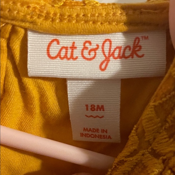 Cat & Jack Mustard Lace Dress - Picture 2 of 4